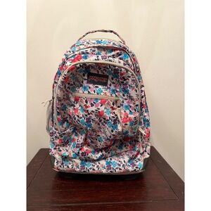 Jansport Rolling Backpack Driver 8 Floral Print White Blue Pink OS